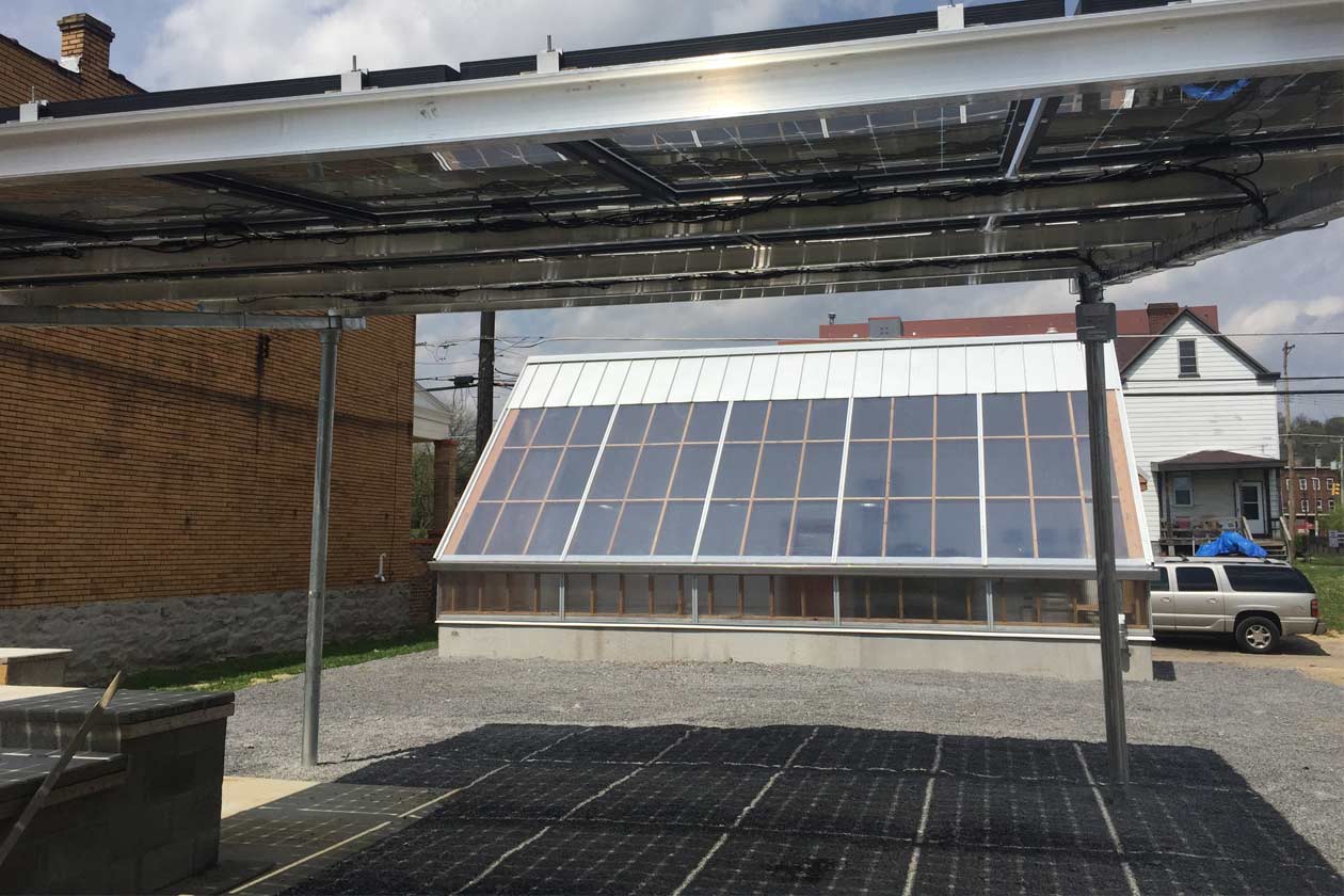 Solar Array - Off Grid Solar Powered Greenhouse in Homewood